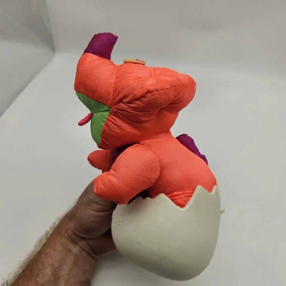 Vintage 1992 Fisher-Price Puffalump Dinosaur Plush Toy Stuffed Animal‎ Doll Rare